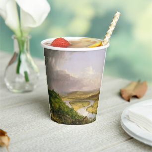 Vasos De Papel Thomas Cole El Oxbow El Río Connecticut