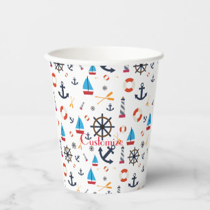 Vasos De Papel Thunder_Cove de tema náutico