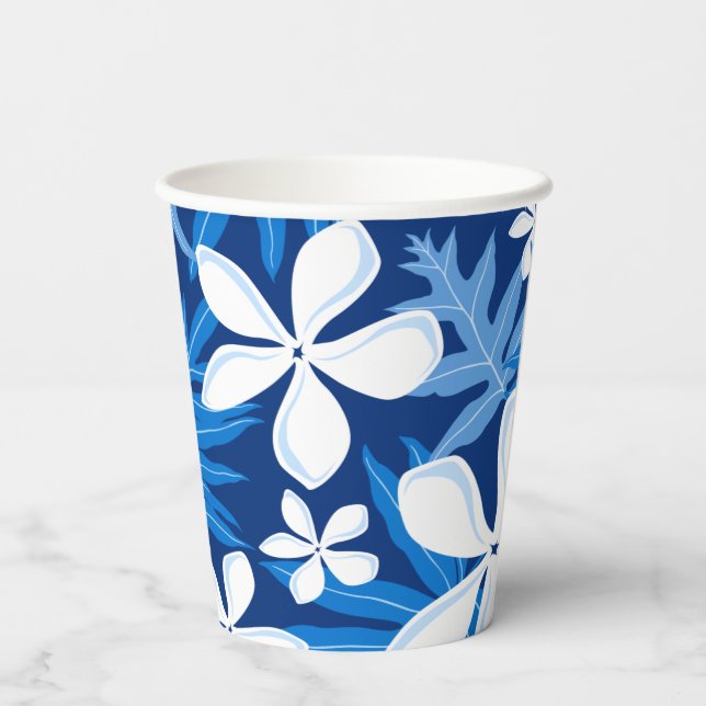 VASOS DE PAPEL TIARE (AZUL) (Reverso )