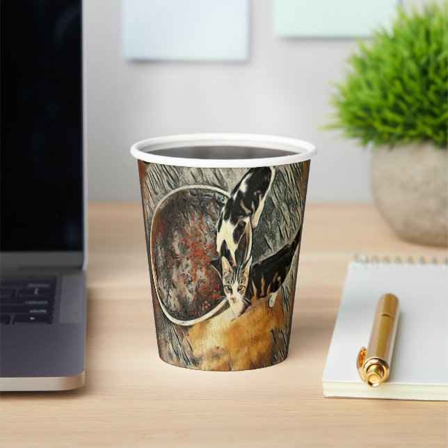 Vasos De Papel ¡Tiempo de alimentación! (in situ)