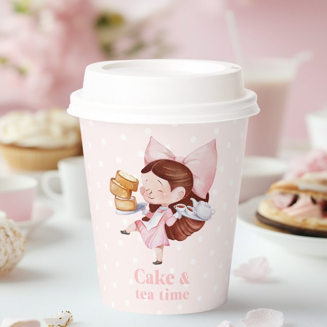 Vasos De Papel Tiempo de tarta y té (Subido por el creador)