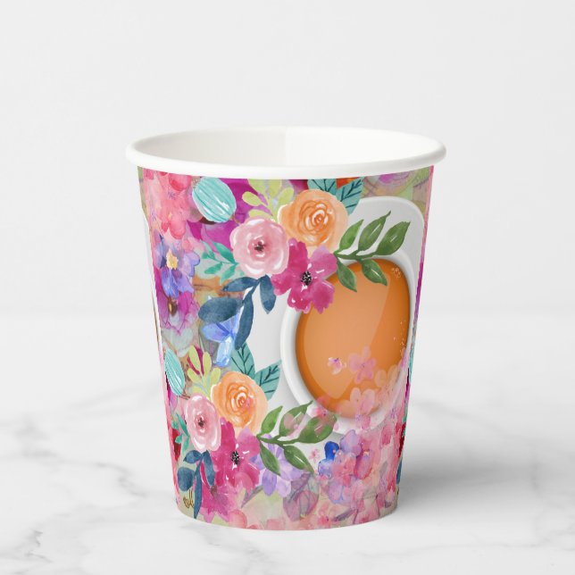 Vasos De Papel Tiempo de té (Izquierda)