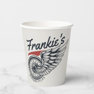 Vasos De Papel Tienda personalizada de motocicletas Volando en bi
