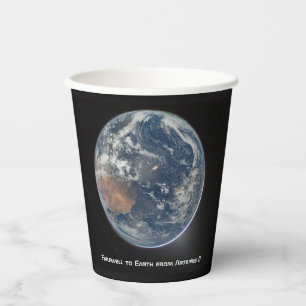 Vasos De Papel Tierra desde Artemis II