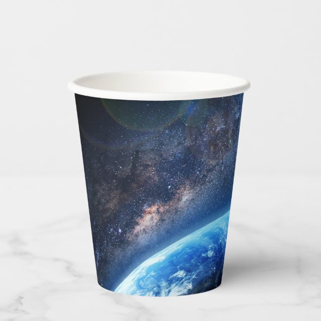 VASOS DE PAPEL TIERRA DESDE EL ESPACIO (Anverso)