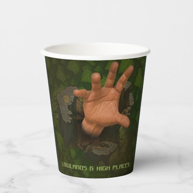 Vasos De Papel Tierras bajas y lugares altos (Anverso)