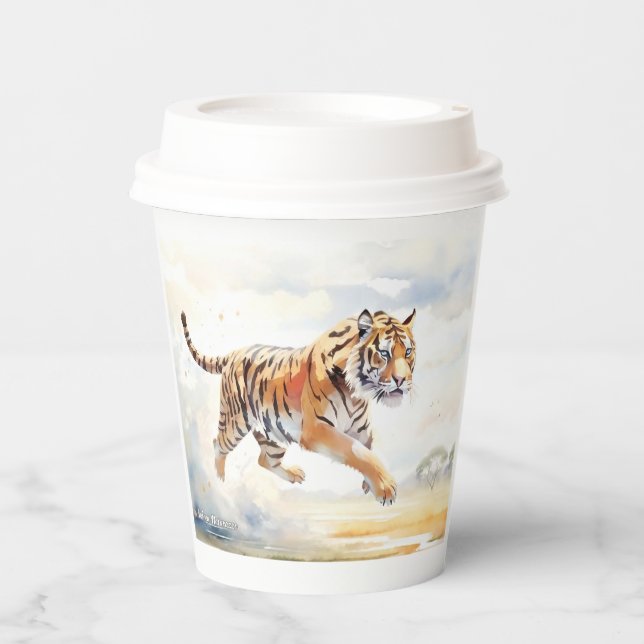 Vasos De Papel Tigre en acción 2 (Anverso)