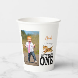 Vasos De Papel Tigre salvaje de una jungla primer cumpleaños