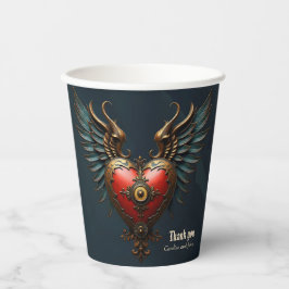 Vasos De Papel Timeless love, surreal elegance in steampunk style