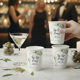 Vasos De Papel Tini Bit Of Fun Martini Soirée becomes Una pequeña