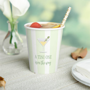 Vasos De Papel Tini One Baby Shower