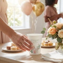 Tinte de Peonía Floral Acuarela Rosa Despedida de