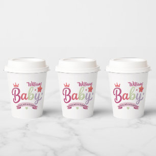 Vasos De Papel Tipografía adorable para bebé - Eres tan amado