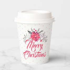 Vasos De Papel Tipografía navideña y Navidades Papanicolau
