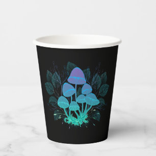 Vasos De Papel Toadstools en Bushes