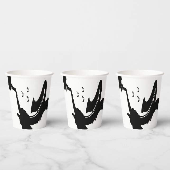 Vasos De Papel Tocar el saxofón surrealista (Multi)