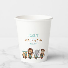 Vasos De Papel TODO ABOARD Train Fiesta Kids Cumpleaños