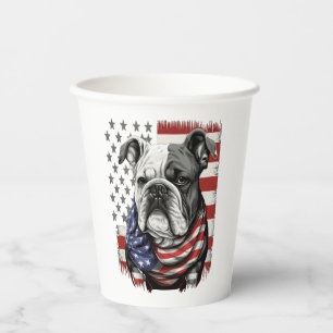 Vasos De Papel TODOS LOS PERROS AMERICANOS HOMBRES DE bulldog ing