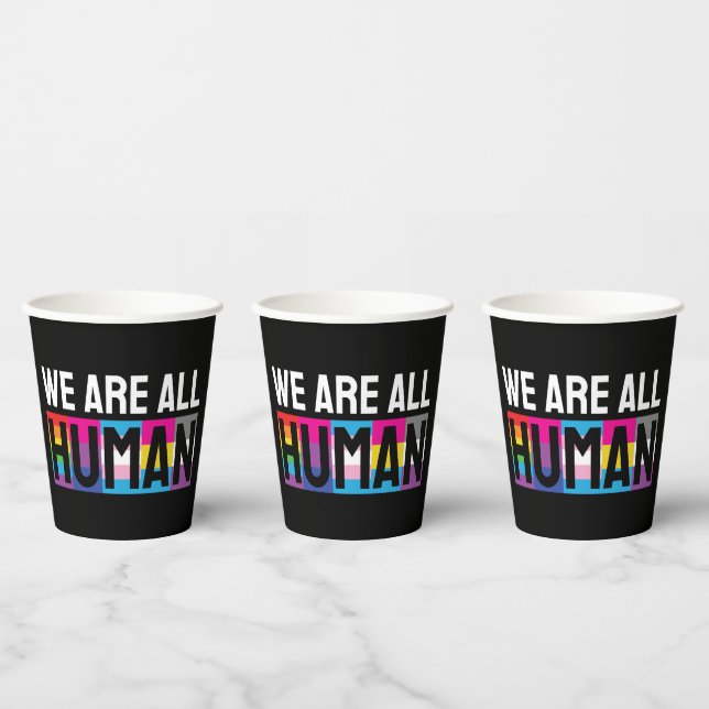 Vasos De Papel Todos somos LGBTQIA+ (Multi)