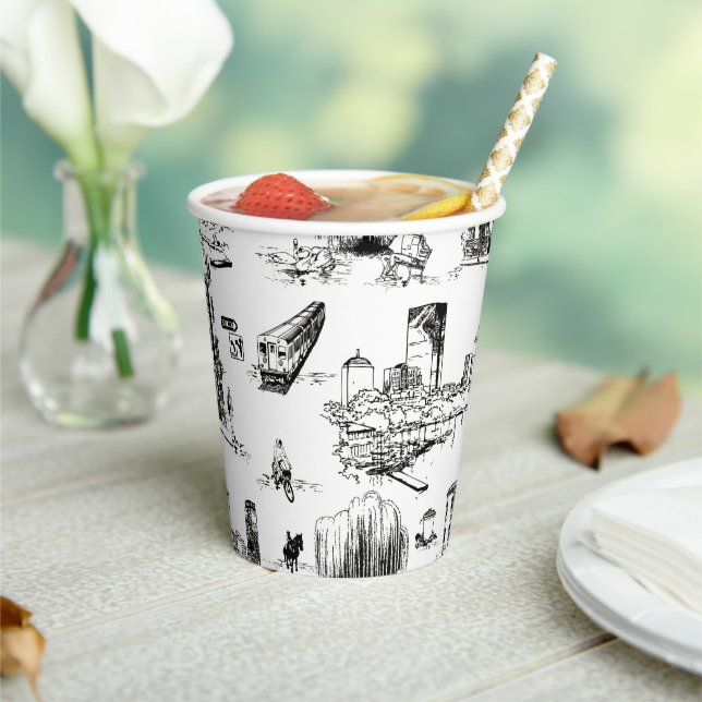 Vasos De Papel Toile de Boston (in situ)