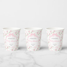 Toile De Jouy Lazo Rosa Niña Baby Shower