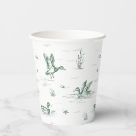 Vasos De Papel Toile Mallard Duck Gender Neutral