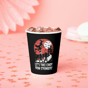Vasos De Papel Tomemos Caramelos de Extraños Divertido Halloween