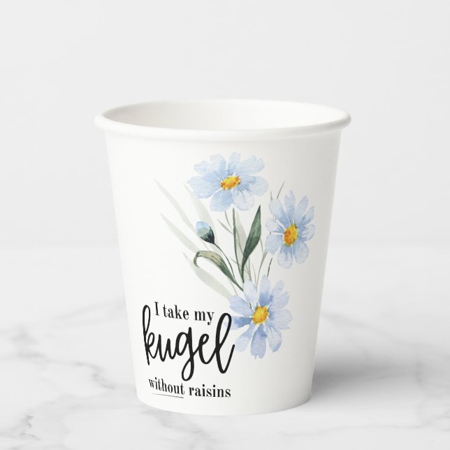 Vasos De Papel Tomo mi Kugel sin Raisins (Anverso)