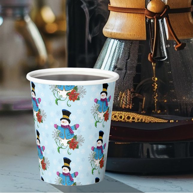 Vasos De Papel Top Hat Snowman (Subido por el creador)