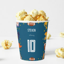 Vasos De Papel Torneo de fútbol americano