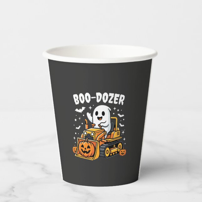 Vasos De Papel Toro Dozer Fantasma de Halloween_1 (Anverso)