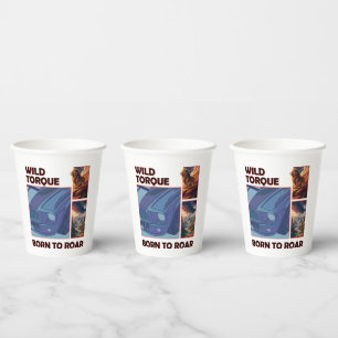 Vasos De Papel Torque salvaje - Nacido en rugido
