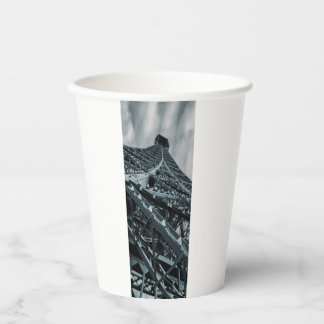 Vasos De Papel Torre Eifel de París Acero y cielo