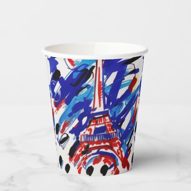 Vasos De Papel Torre Eiffel (Izquierda)