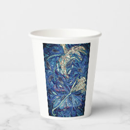 Vasos De Papel Torta azul