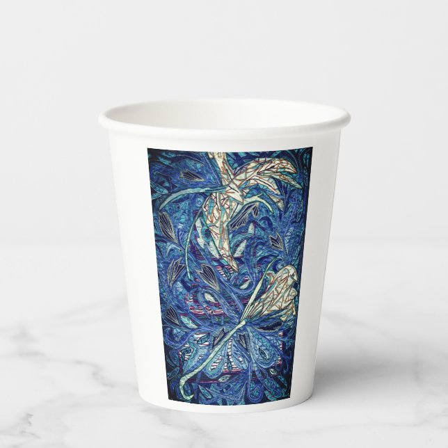 Vasos De Papel Torta azul (Reverso )