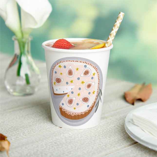 Vasos De Papel Torta de queso redonda (Subido por el creador)