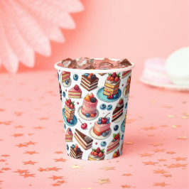 Vasos De Papel Torta en Tu Cara