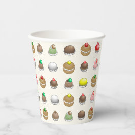 Vasos De Papel Tortas coloridas y deliciosas