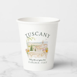 Vasos De Papel Toscana Italia Viaje Florencia