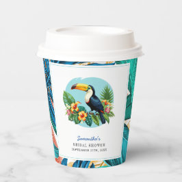 Vasos De Papel Toucan Selva Tropical Verano Despedida de Soltera