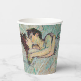 Vasos De Papel Toulouse-Lautrec - En La Cama, El Beso