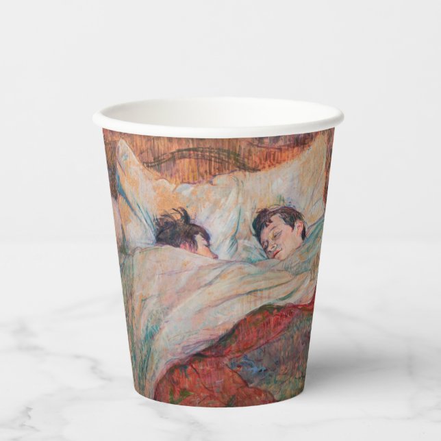 Vasos De Papel Toulouse-Lautrec - La Cama (Anverso)