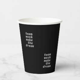 Vasos De Papel Trabajo En Equipo Hacer La Colección Dream