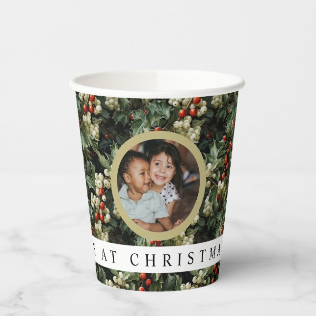 Vasos De Papel Traditional Holly 1 Photo  (Izquierda)