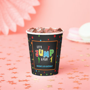 Vasos De Papel Trampoline Birday Paper Cup - Boy