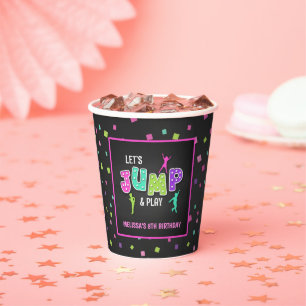 Vasos De Papel Trampoline Birday Paper Cup - Chica