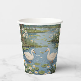 Vasos De Papel Tranquilidad en el pontón