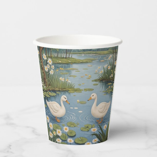 Vasos De Papel Tranquilidad en el pontón (Anverso)