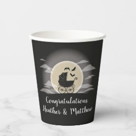 Vasos De Papel Transporte gótico Baby Shower Halloween